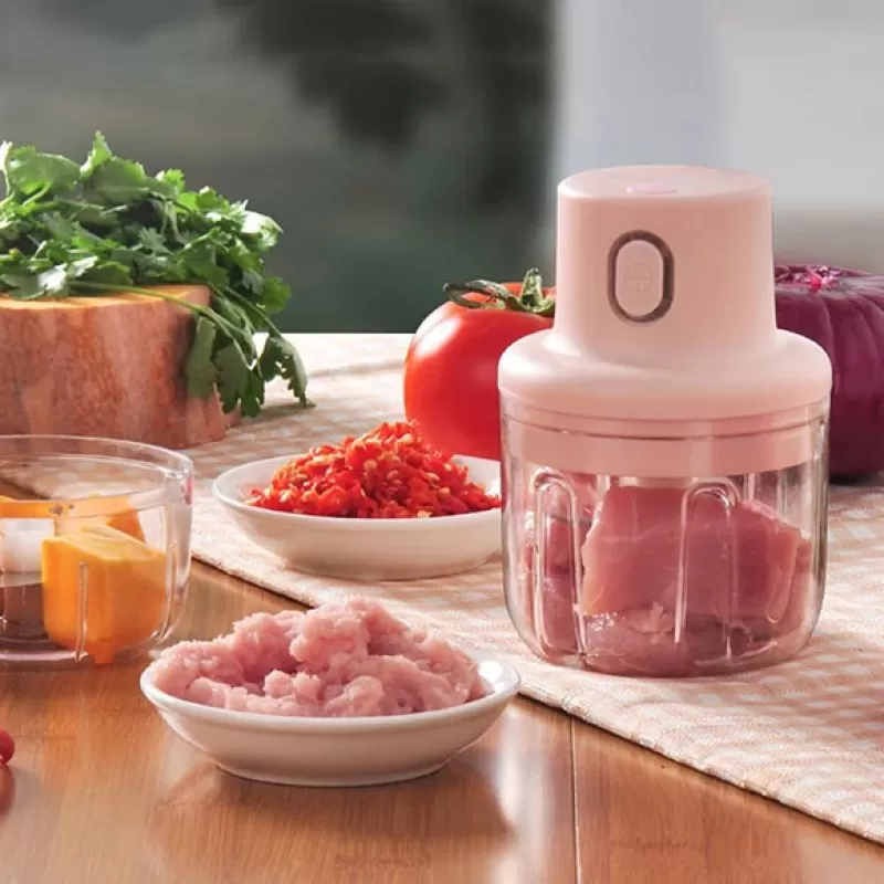 (250ml) Single Bowl USB Rechargeable Mini Grinder Food Chopper