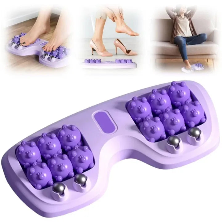 Roller Manual Foot Massager – Body Stress Buster & Acupressure Point Device for Foot & Leg Pain Relief (Random Color)