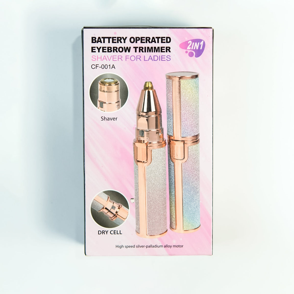 2 In 1 Battery Operated Eyebrow Trimmer Shaver For Ladies CF-001B