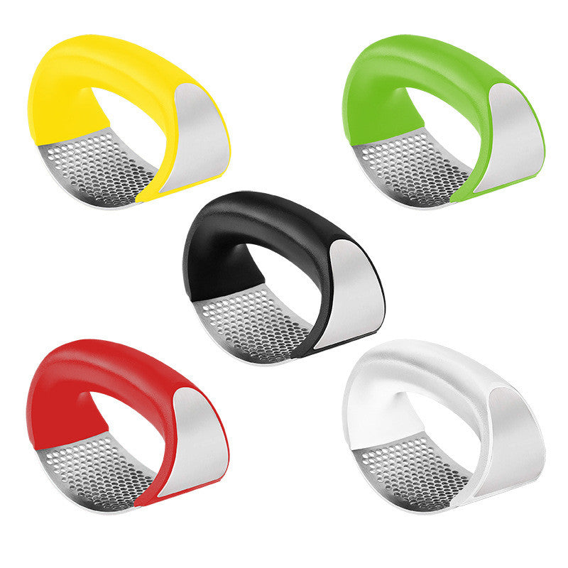 Garlic Press Rocker - Stainless Steel Garlic Press, Versatile Garlic Crusher, Easy to Use and Store Garlic Mincer – Effortless Cleanup and Dish Safe Garlic Grater(random color)