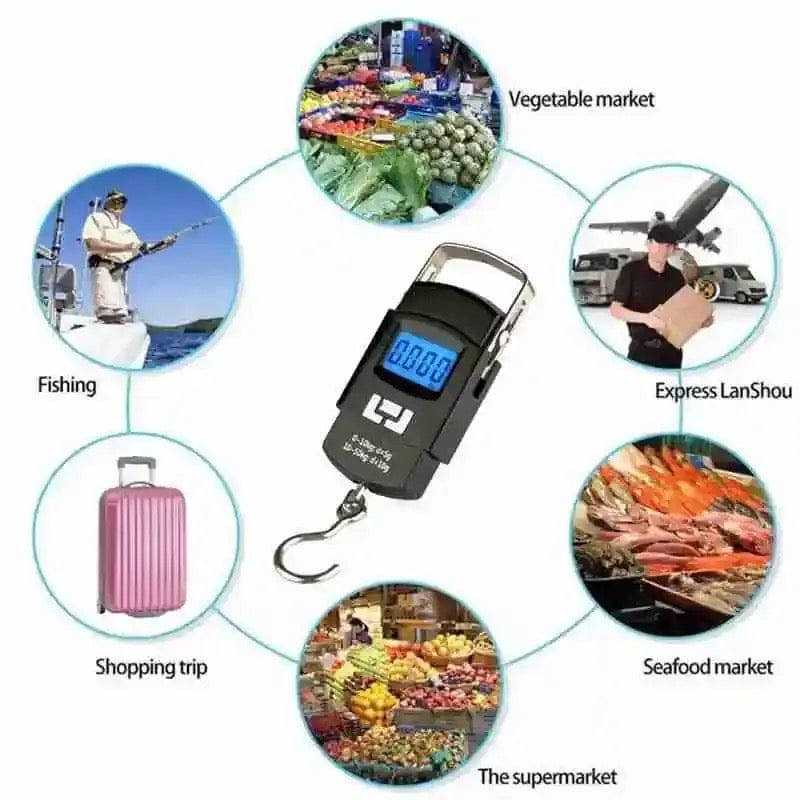 Imported Portable Digital Hanging Scale – Pocket & Fishing Weight Scale
