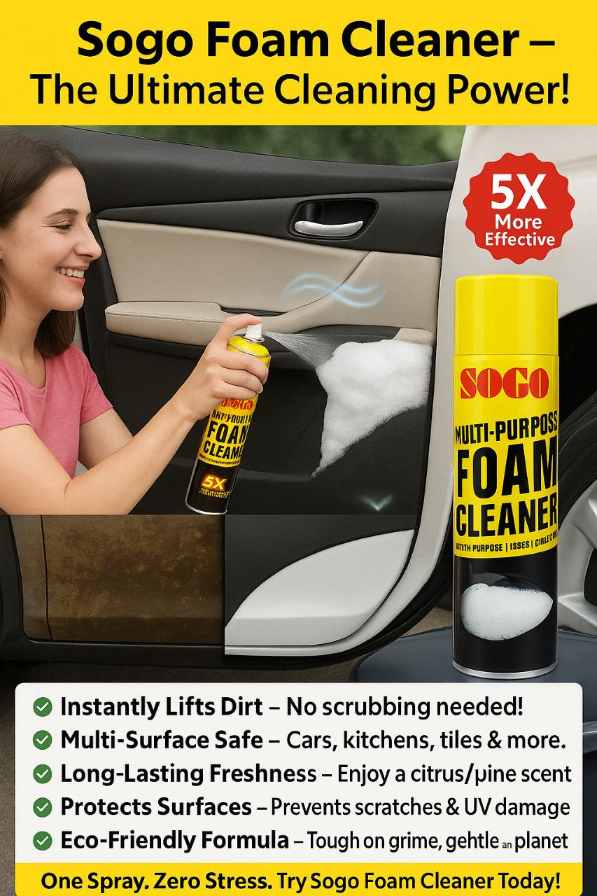 Multipurpose Foam Cleaner for Kitchen, Furniture, Fabric, Carpet, Leather, vinyl | 525ml