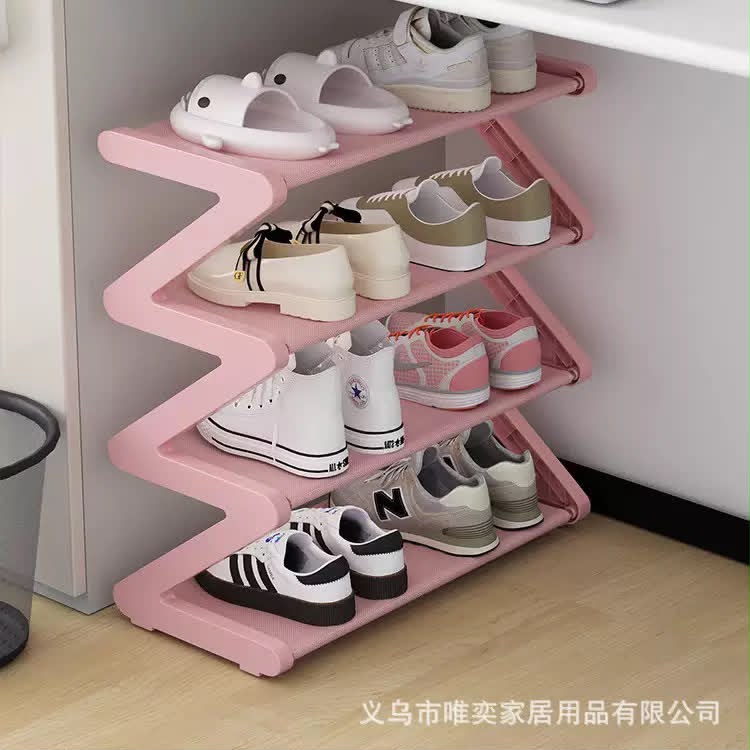 4 Layer Z Shaped Shoe Rack