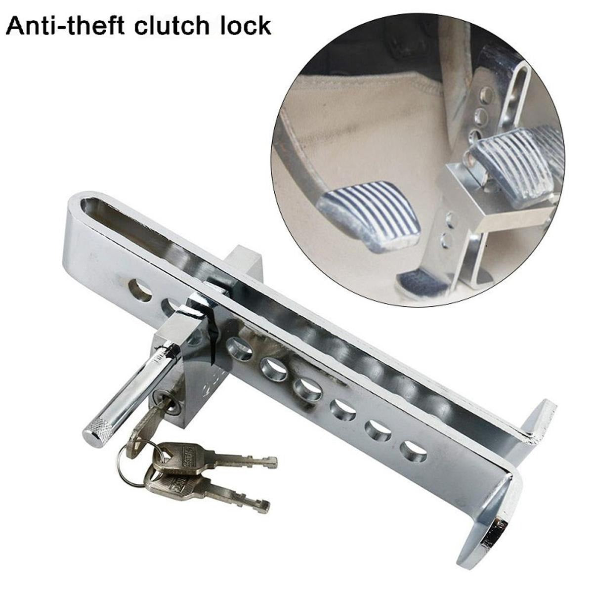 Car Steen Less steel Anti Theft Brake Clutch Pedal Lock For All  cars
