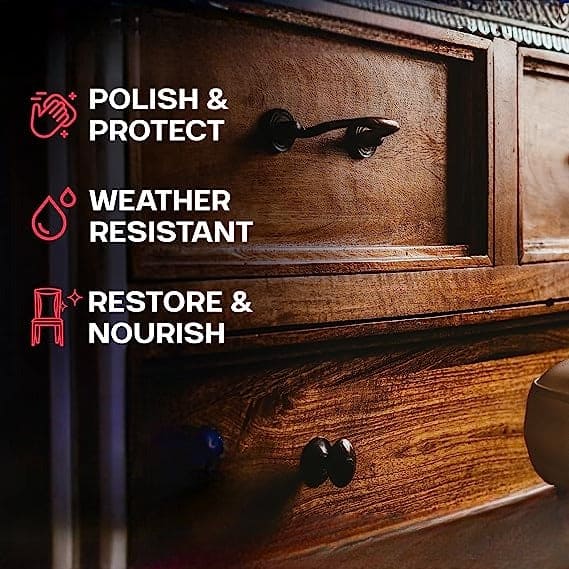 Beeswax Furniture Polish ,Wood Seasoning Beeswax - Natural Wood Wax Traditional Beeswax Polish for Wood & Furniture ,Beeswax Wood Polish and Cleaner for Furniture Care