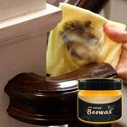 Beeswax Furniture Polish ,Wood Seasoning Beeswax - Natural Wood Wax Traditional Beeswax Polish for Wood & Furniture ,Beeswax Wood Polish and Cleaner for Furniture Care