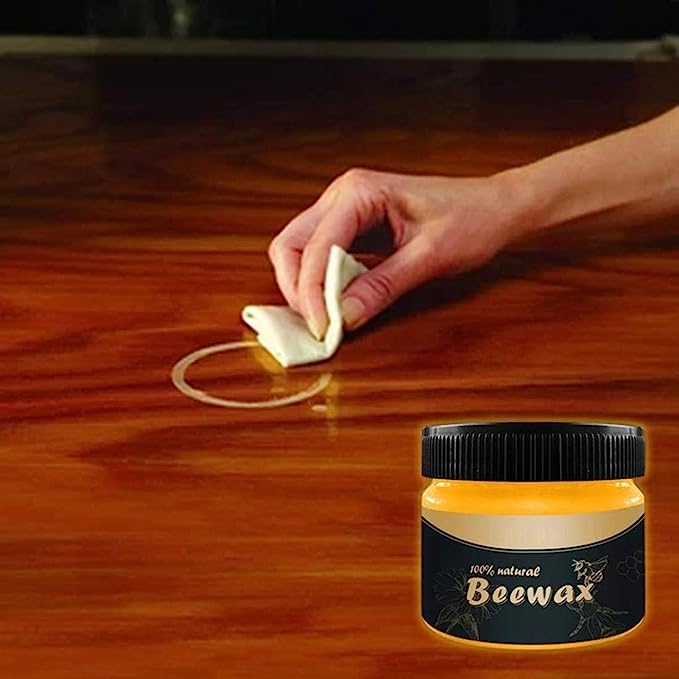Beeswax Furniture Polish ,Wood Seasoning Beeswax - Natural Wood Wax Traditional Beeswax Polish for Wood & Furniture ,Beeswax Wood Polish and Cleaner for Furniture Care