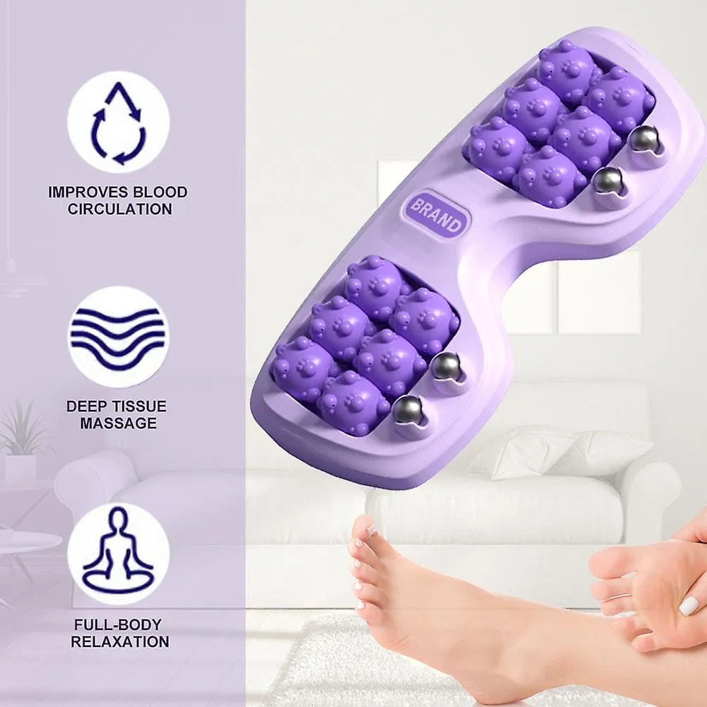 Roller Manual Foot Massager – Body Stress Buster & Acupressure Point Device for Foot & Leg Pain Relief (Random Color)